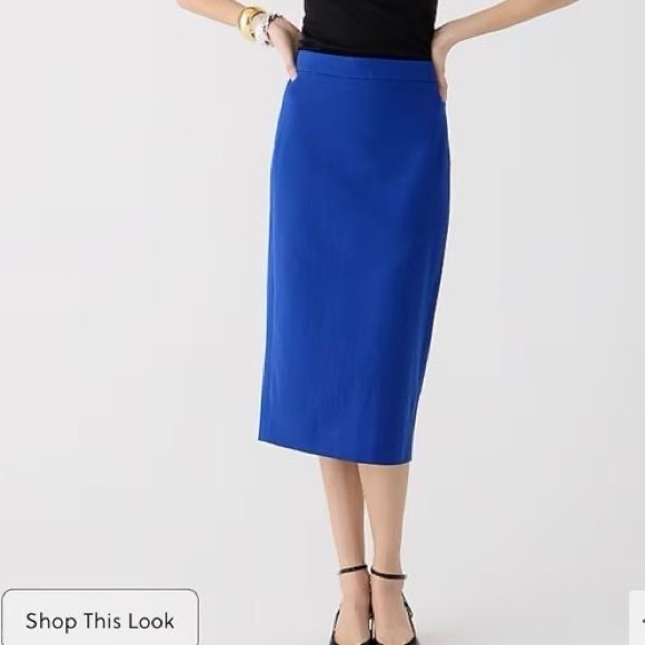 J. Crew Dresses & Skirts - NEW JCrew Vibrant Blue Pencil Skirt